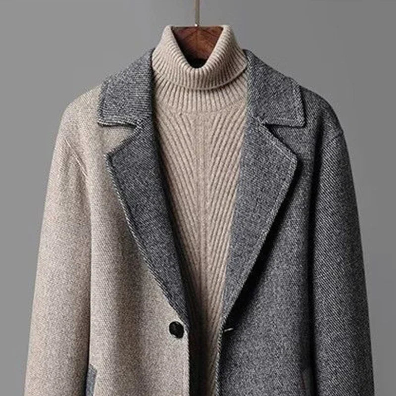 Cappotto in Lana Bicolore Barclay