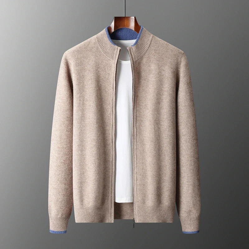 Giacca Zip in Cashmere Riku