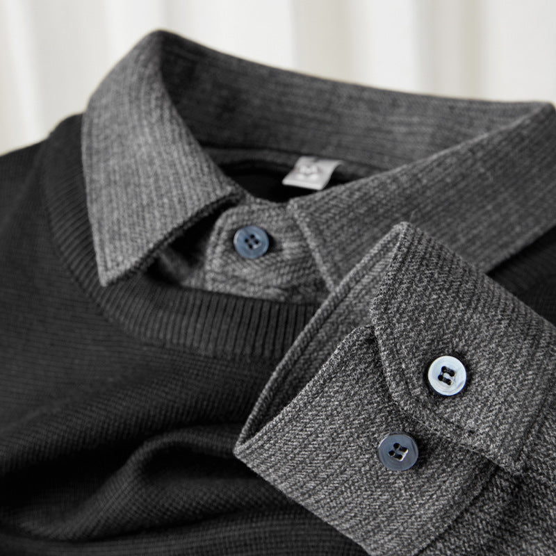 Camicia in Lana Bicolore Edgar