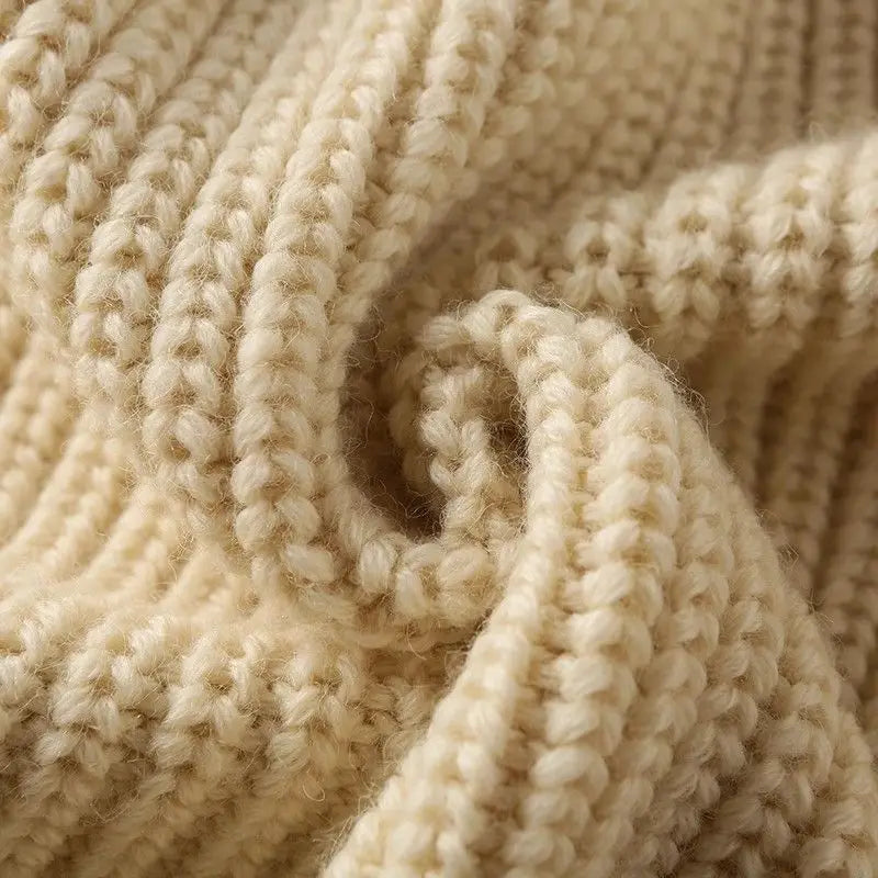 Cardigan in Lana con Collo Alto Mason