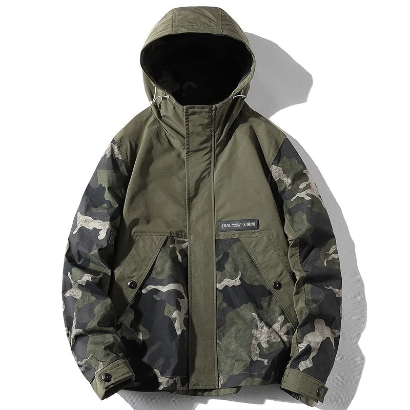 Giacca camouflage con spacco