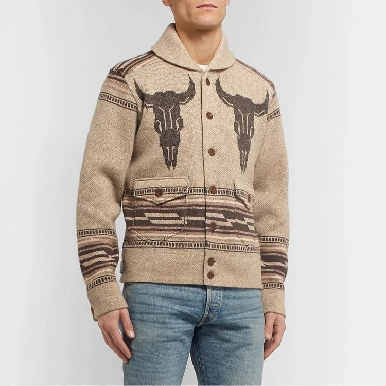 Cardigan in Lana Jackson Ranch