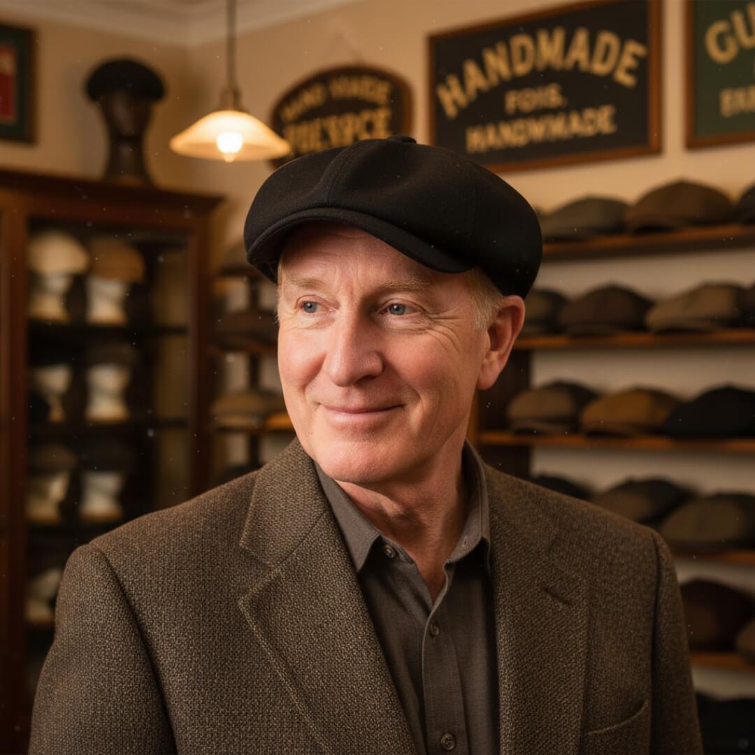 Cappello Newsboy in Cotone Texturizzato | PHOENIX