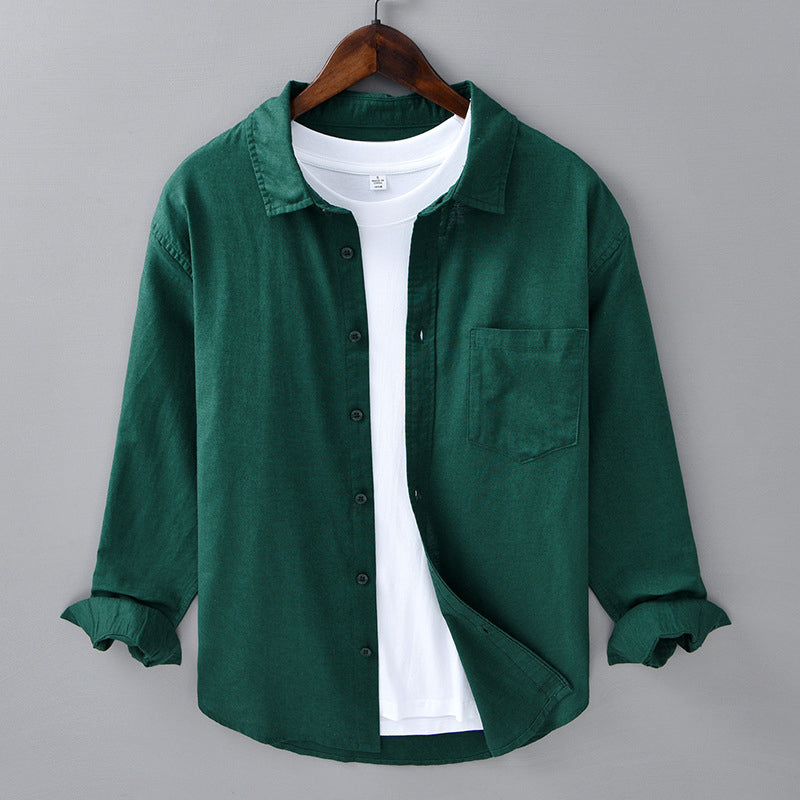 Camicia in Lino Azzurro Theodore Willow