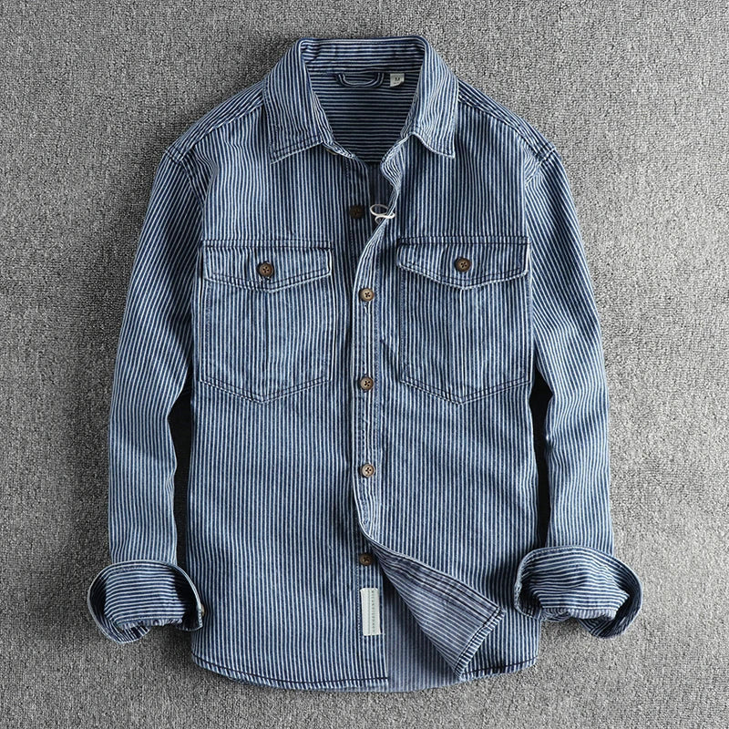Camicia in Denim Vintage Theodore Willow
