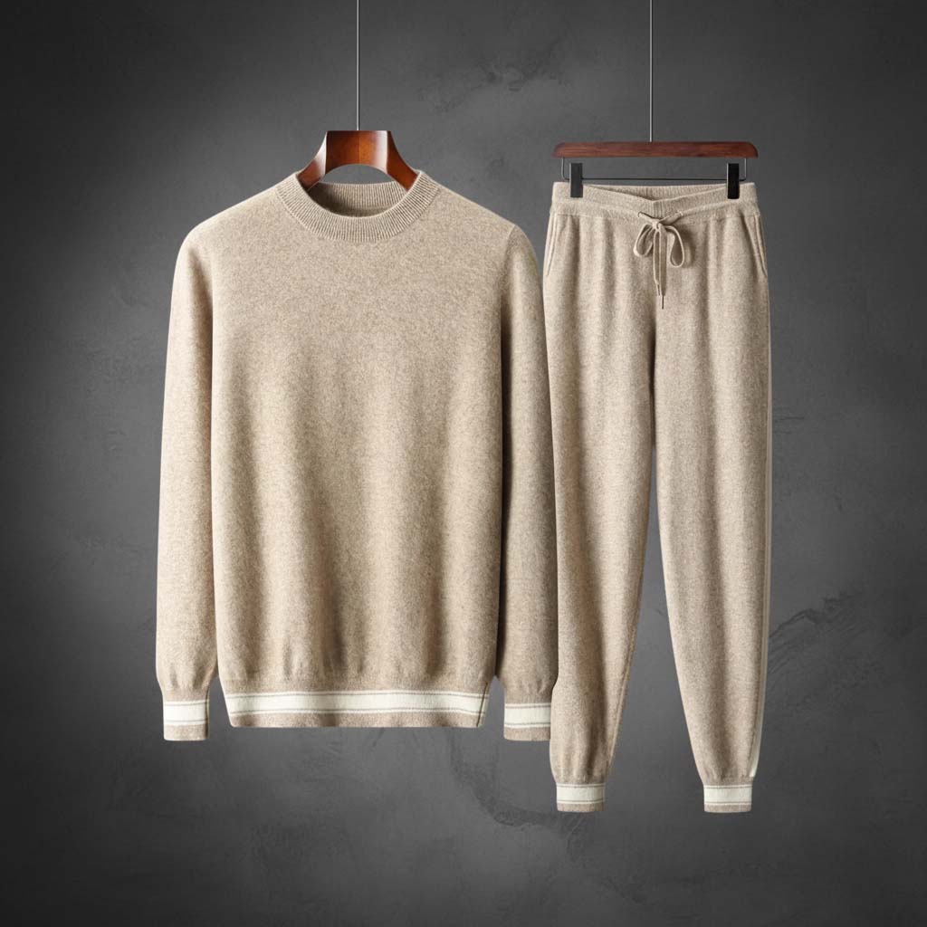 Completo in Cashmere Emory con Collo Rotondo