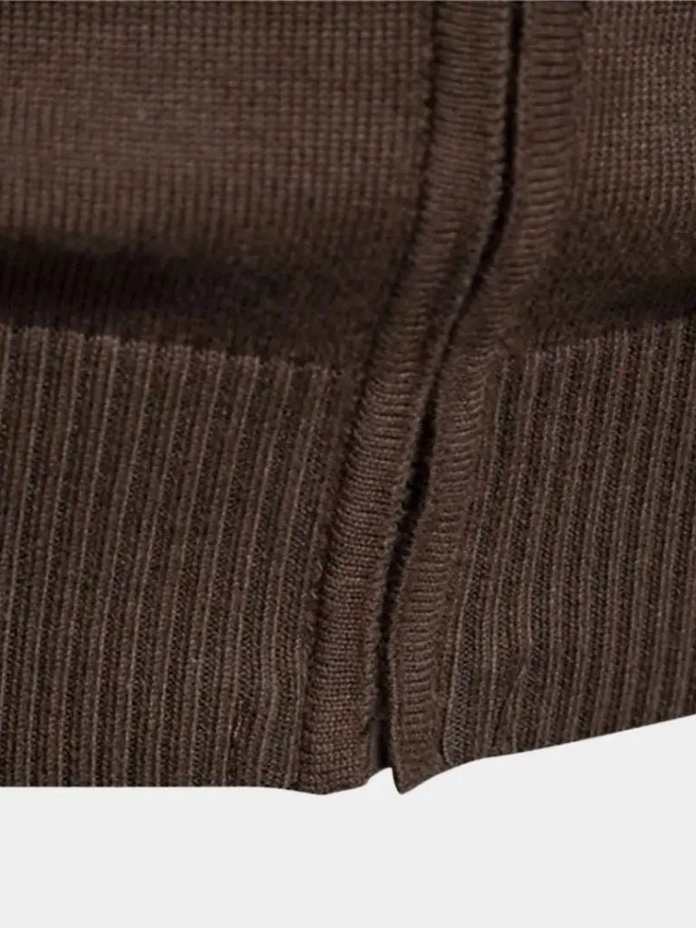 Cardigan Maglione con Zip e Collo Alto - Viretti