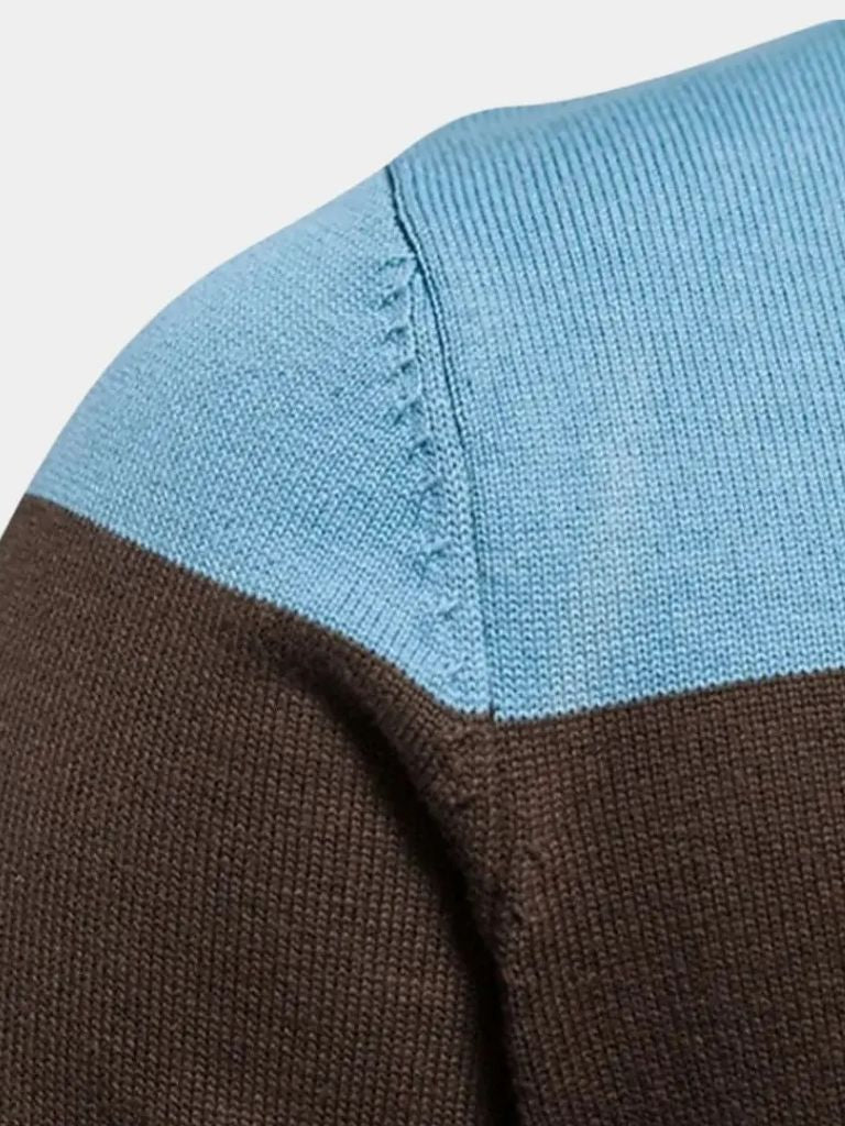Cardigan Maglione con Zip e Collo Alto - Viretti