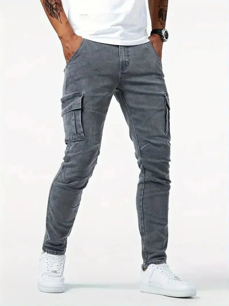 Pantaloni Cargo in Denim - Viretti