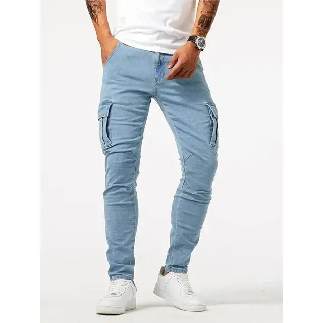 Pantaloni Cargo in Denim - Viretti