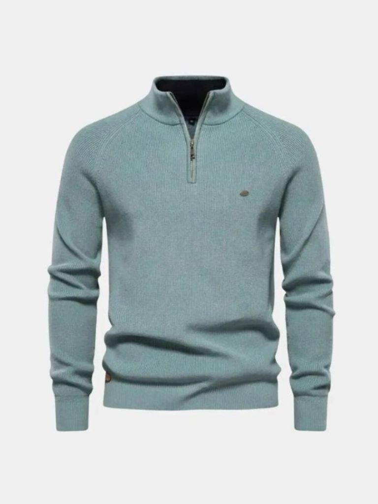 Maglione Elegante con Zip a Quarto - Viretti