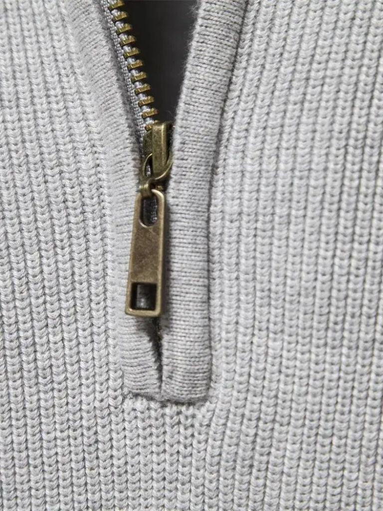 Maglione Elegante con Zip a Quarto - Viretti