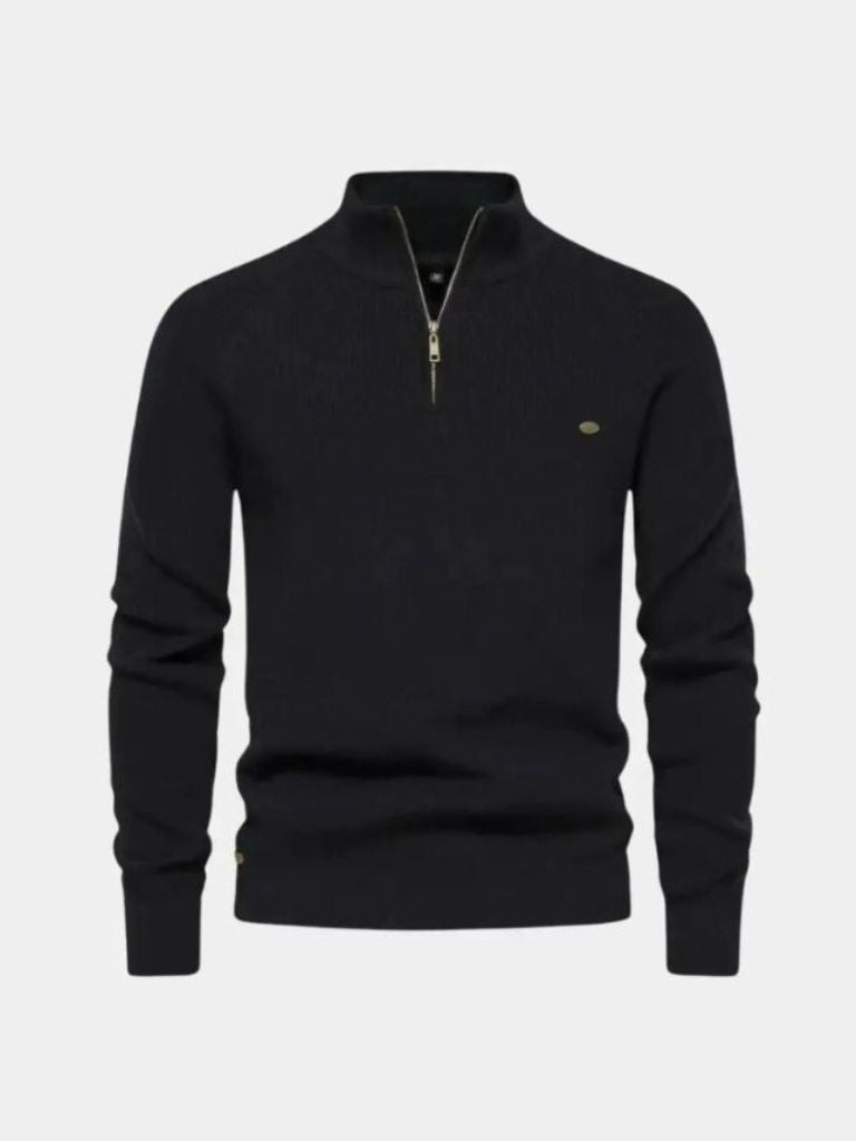 Maglione Elegante con Zip a Quarto - Viretti