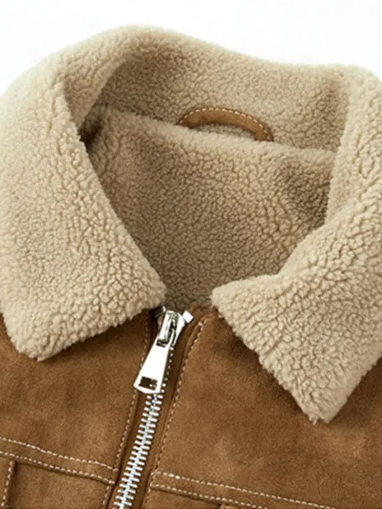 Giacca in Suede Fleece Essenziale - Viretti