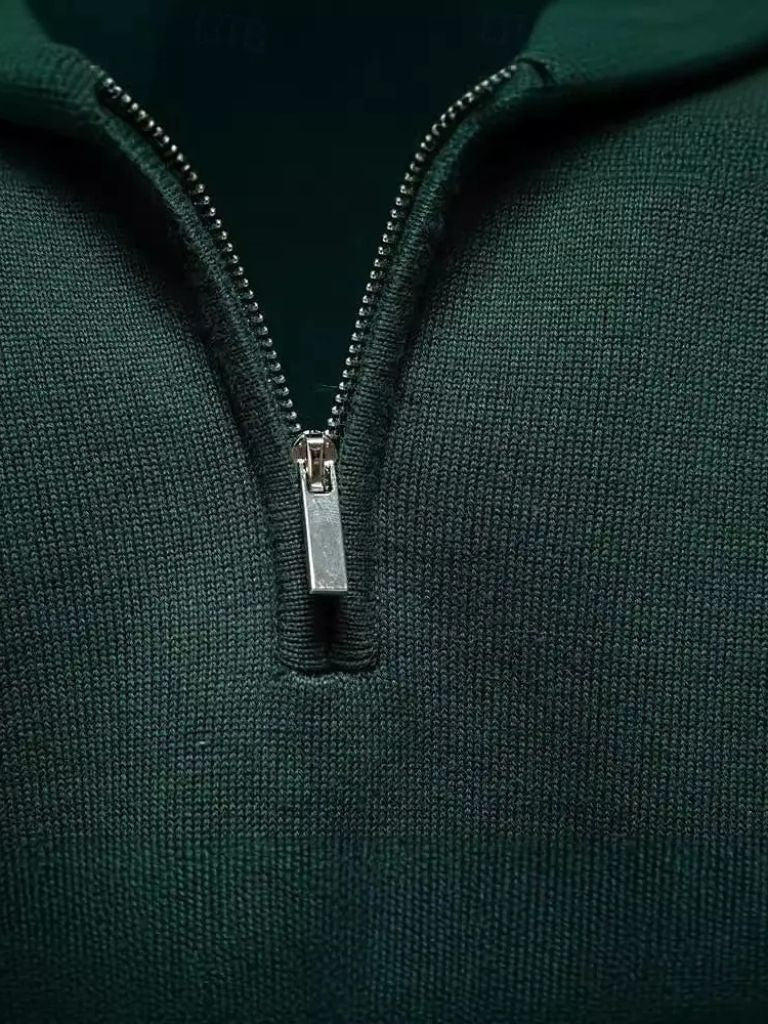 Maglione Essential a Mezzo Zip - Viretti