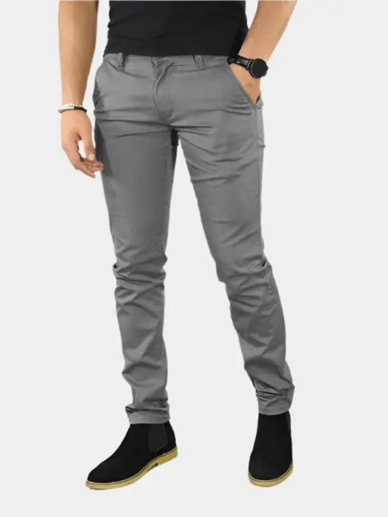 Pantaloni Slim Fit Dritti Essenziali - Viretti