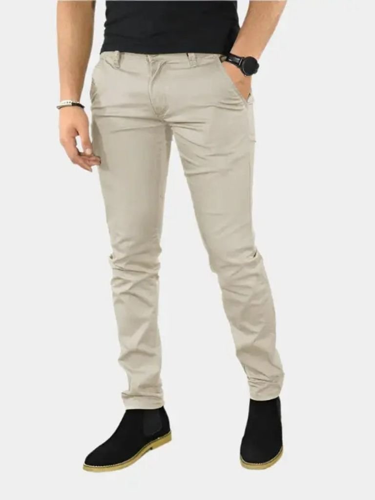 Pantaloni Slim Fit Dritti Essenziali - Viretti