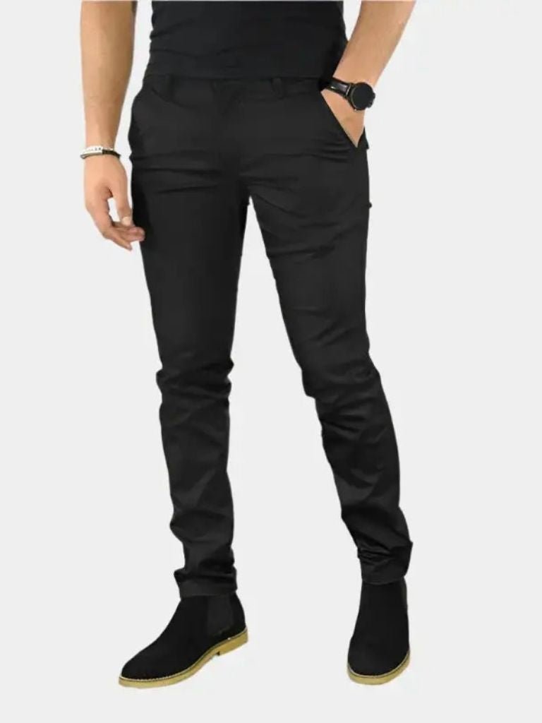 Pantaloni Slim Fit Dritti Essenziali - Viretti