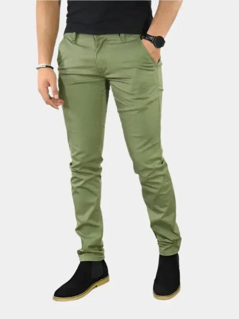Pantaloni Slim Fit Dritti Essenziali - Viretti