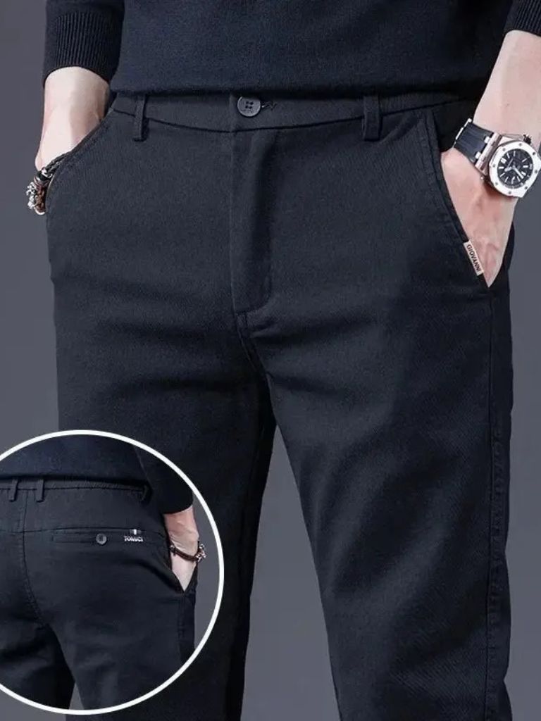 Pantaloni Dritti Elasticizzati Essenziali - Viretti