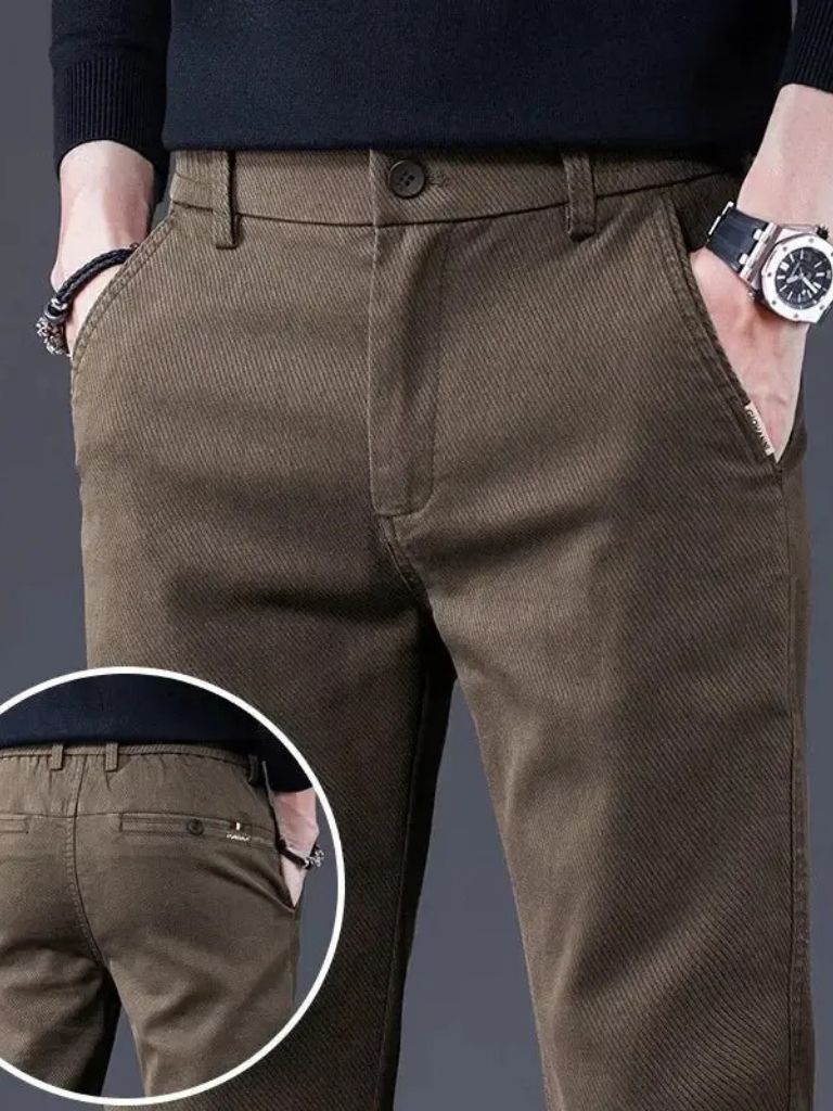 Pantaloni Dritti Elasticizzati Essenziali - Viretti