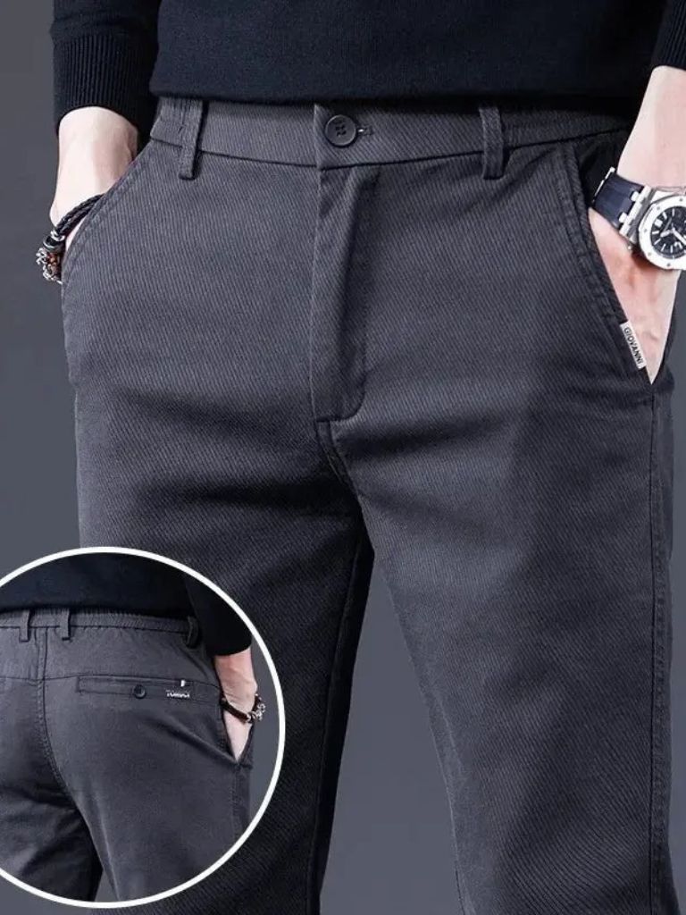 Pantaloni Dritti Elasticizzati Essenziali - Viretti