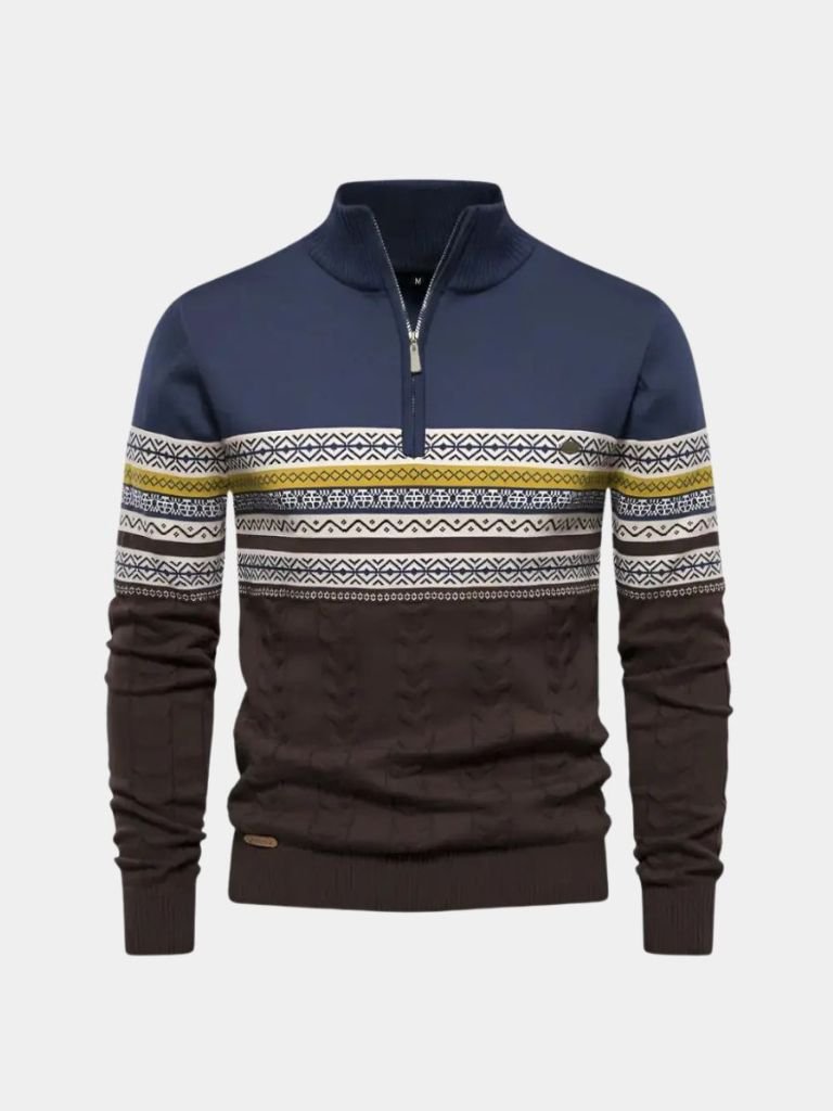 Maglione Pullover a Mezza Zip - Viretti