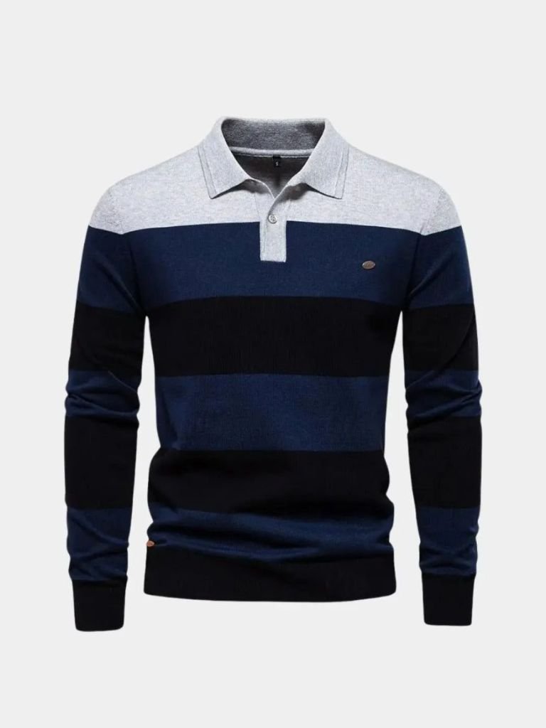 Maglione a Mezzo Zip Colorato - Viretti