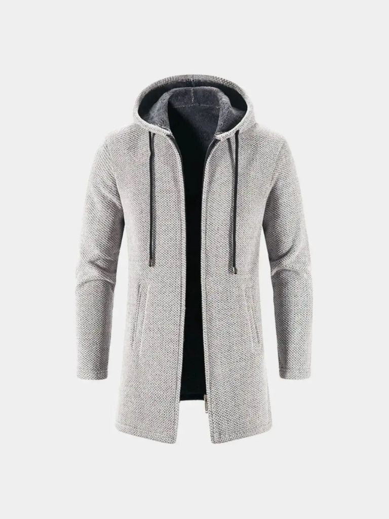 Cappotto Invernale A Maglia Con Cappuccio Lugano - Viretti