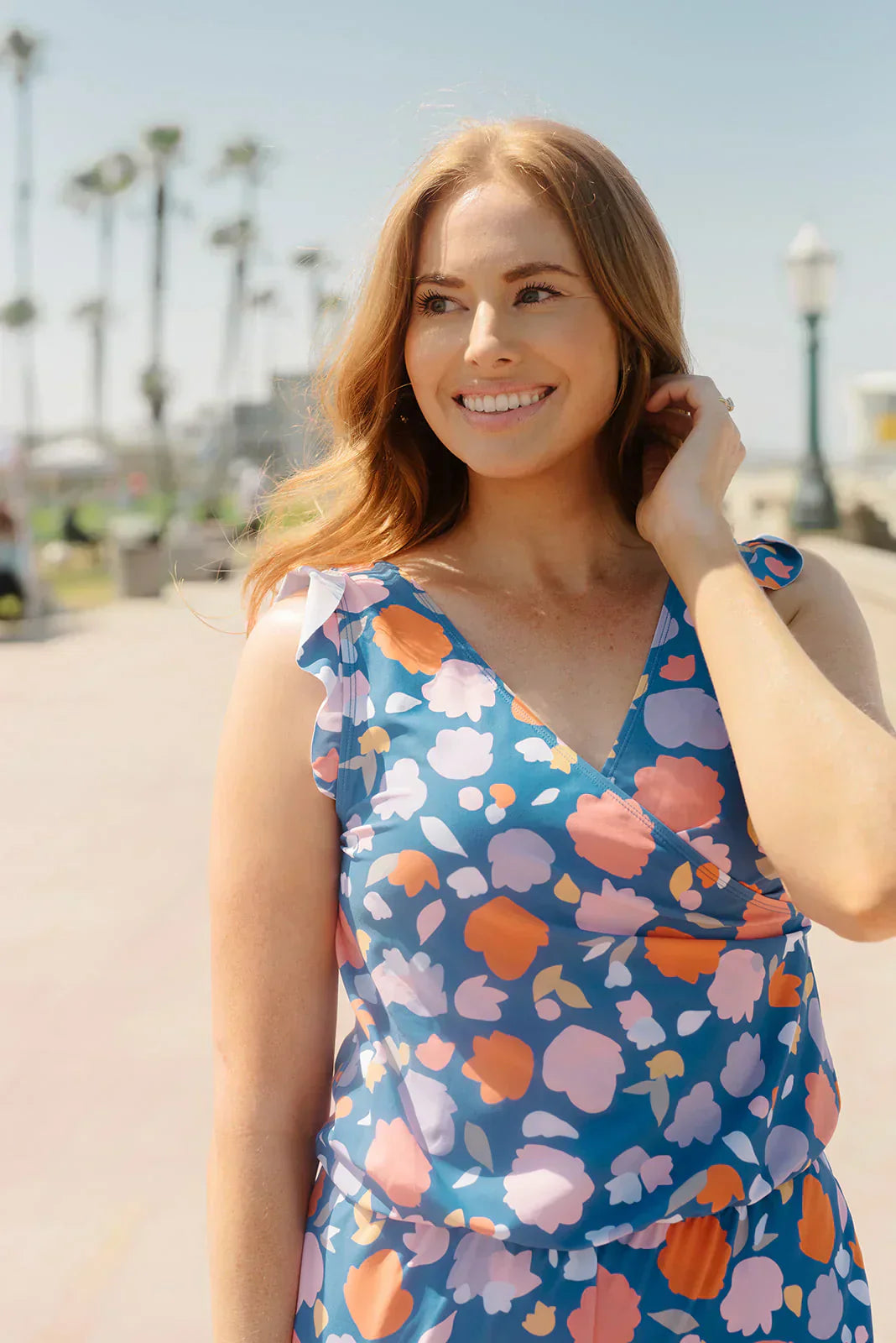 Sophie | Costume da bagno elegante con volant e reggiseno integrato