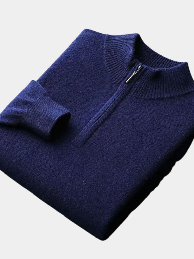 Maglione Merino Mezza Zip - Viretti