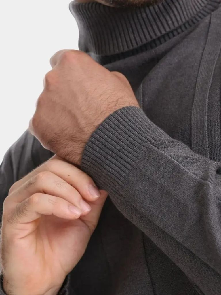 Maglione a Collo Alto in Maglia - Viretti