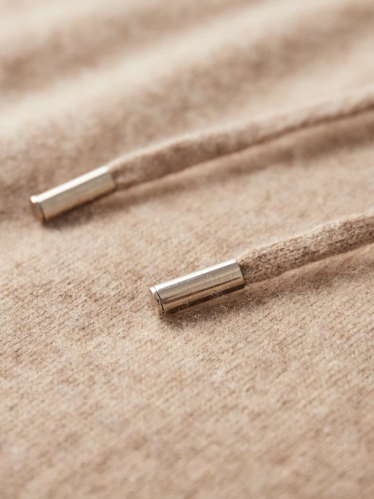 Felpa con Cappuccio con Cashmere - Viretti