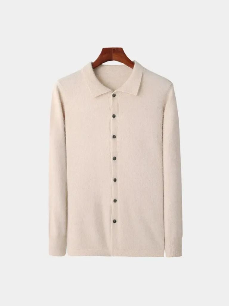 Cardigan Polo con Cashmere - Viretti