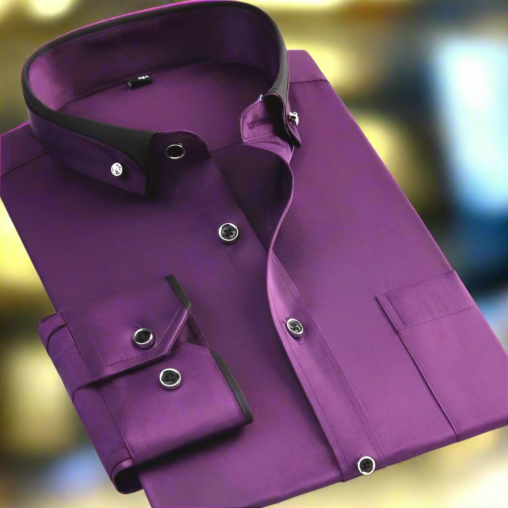 Adalbert | Camicia classica in cotone con maniche lunghe