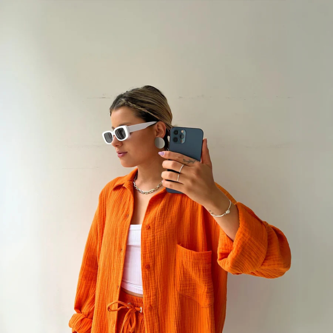 Lelia | Completo estivo due pezzi artigianale