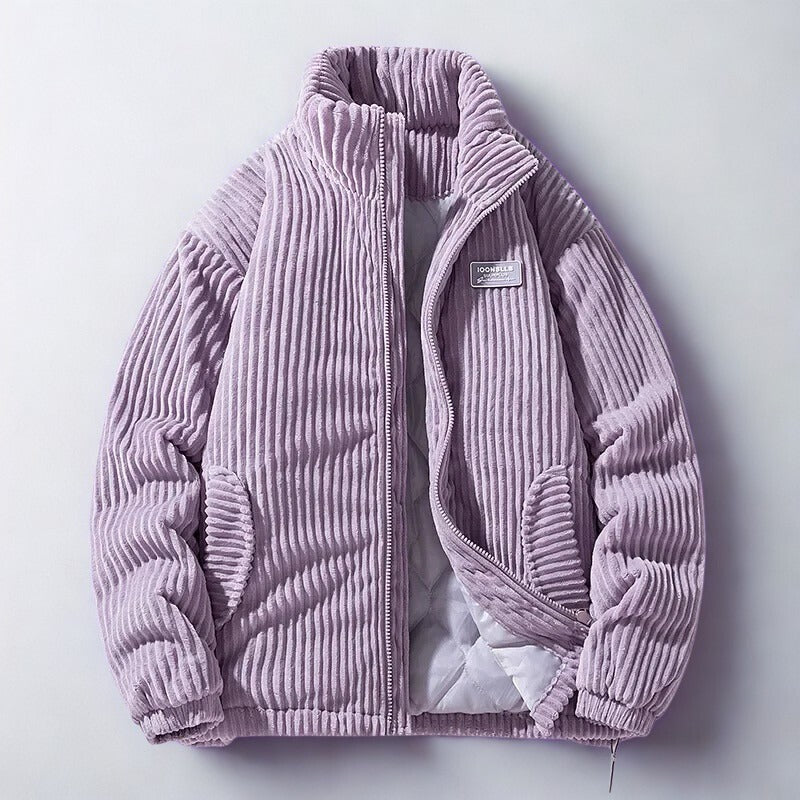 Giacca trapuntata in velluto a coste