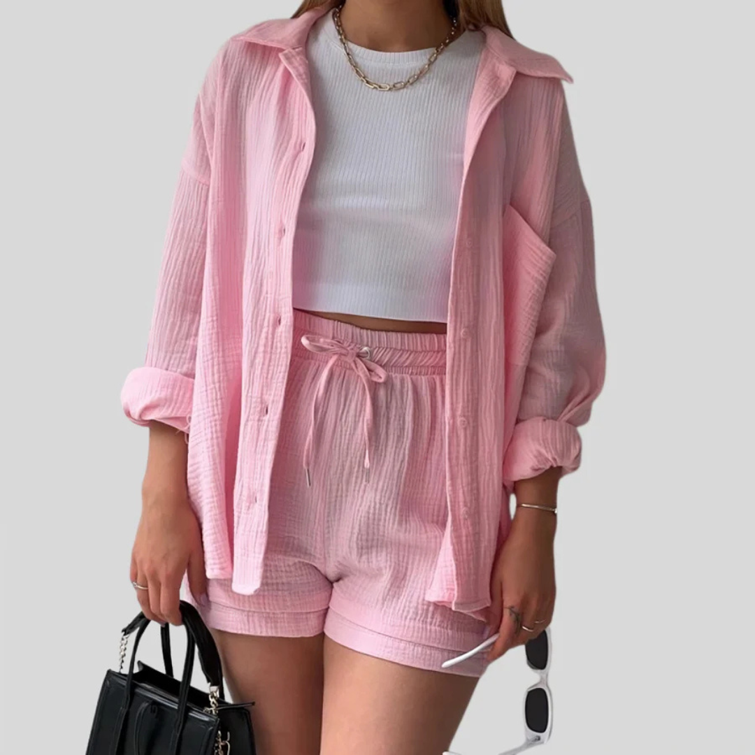 Lelia | Completo estivo due pezzi artigianale