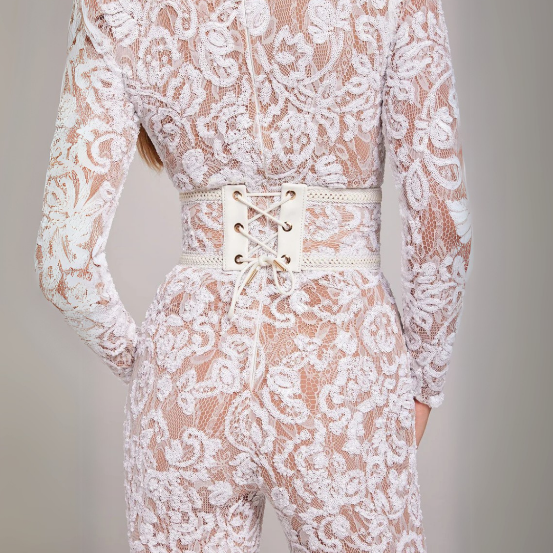 Paolina | Elegante tuta in pizzo