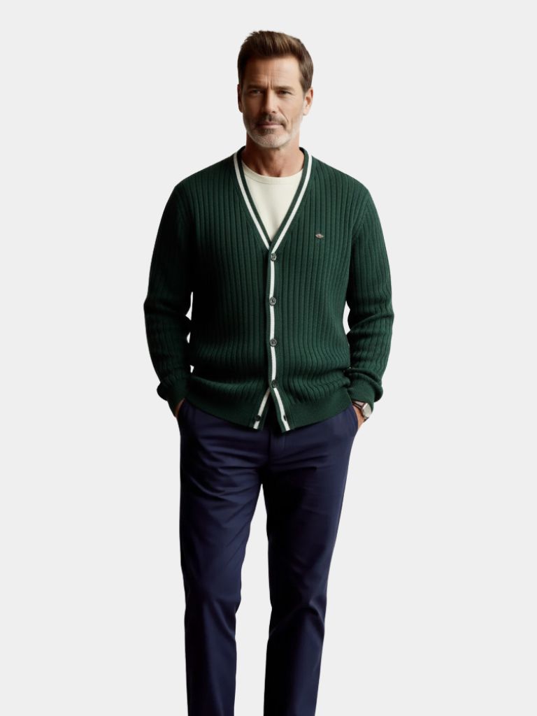 Cardigan in Cotone con Bottoni - Viretti