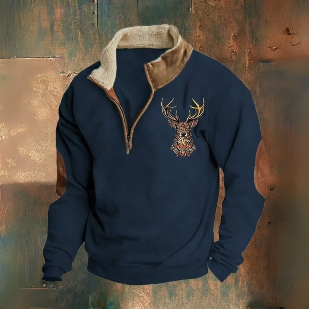 Laurent | Felpa con mezza zip