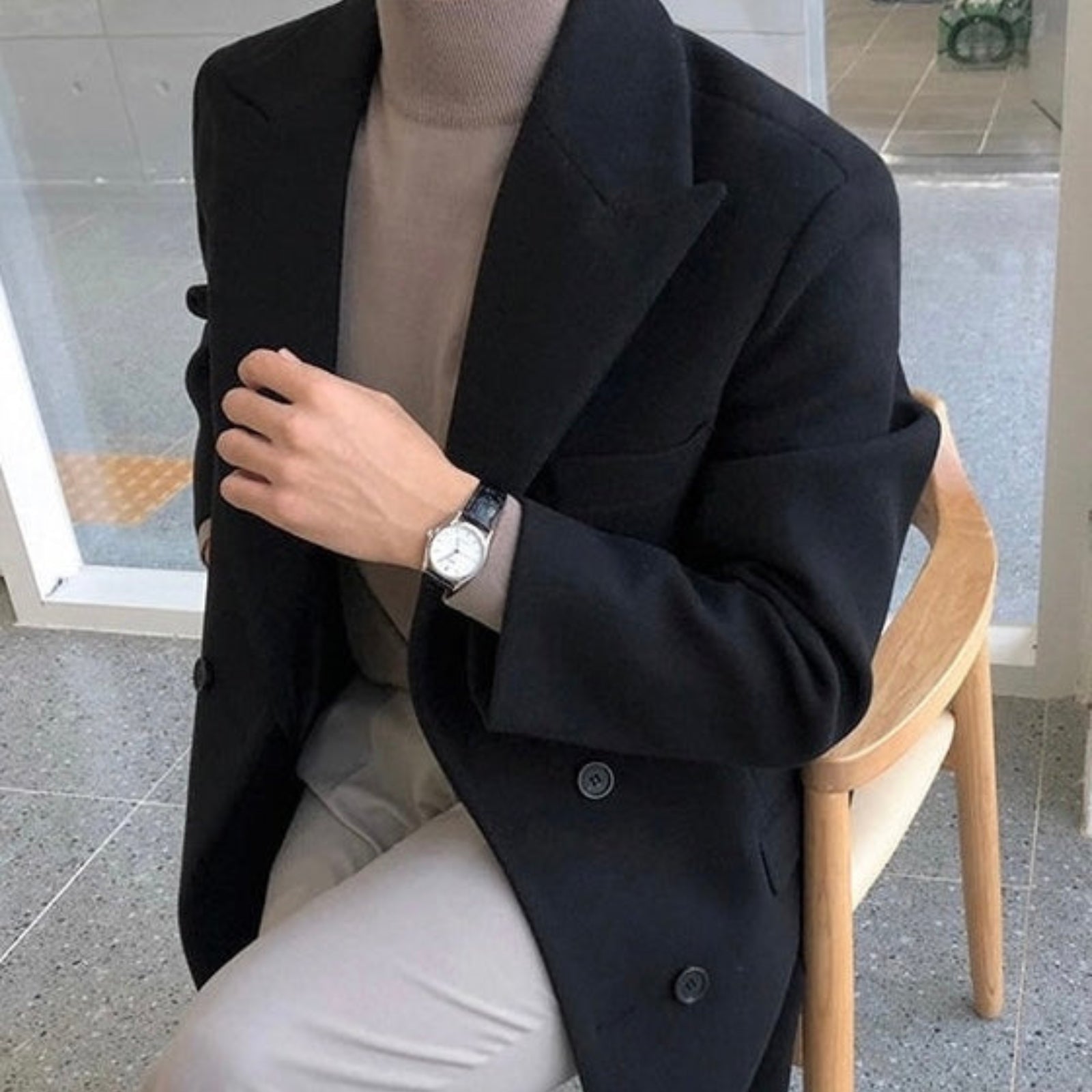 Viretti | Mantello Rivestito Elegante per Uomo