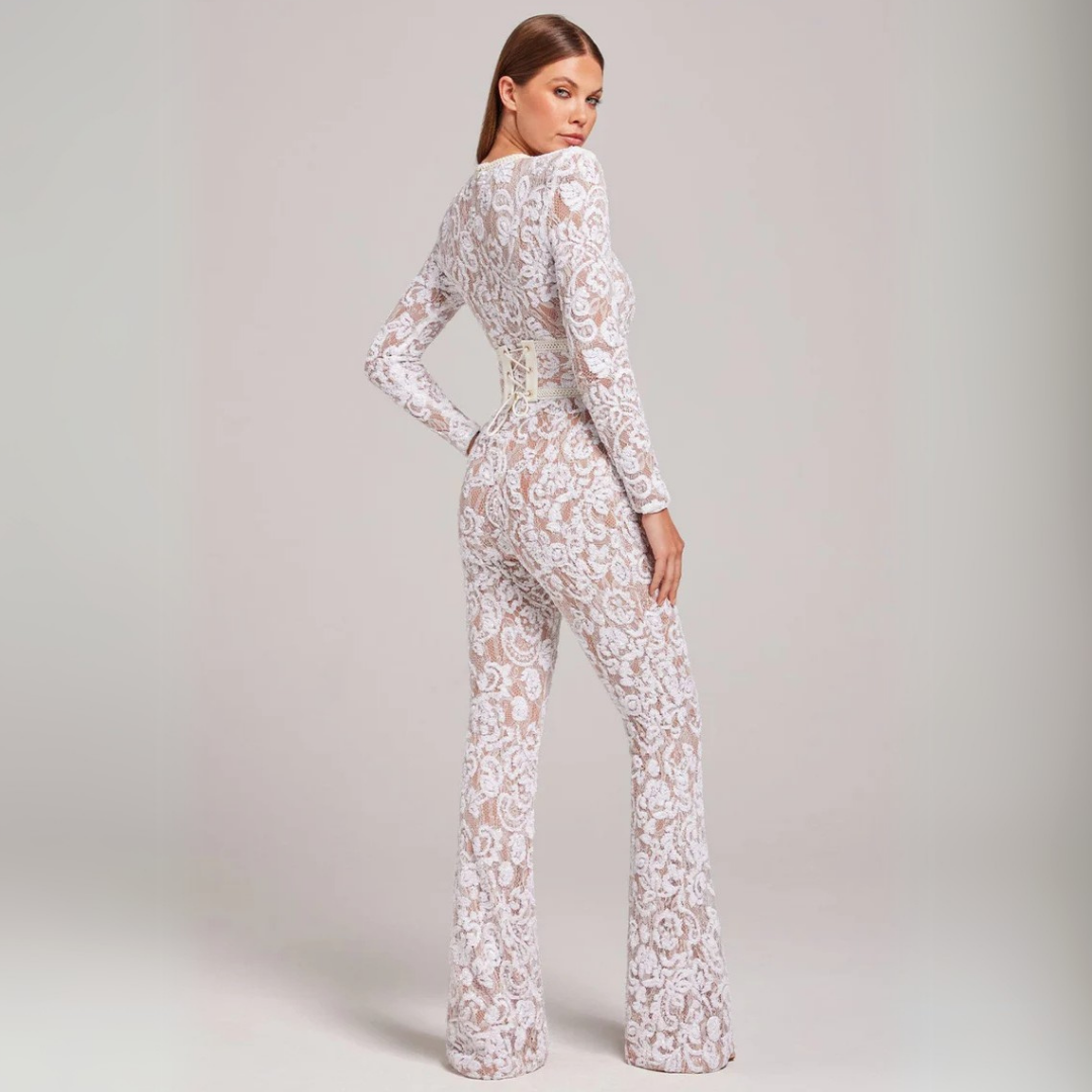 Paolina | Elegante tuta in pizzo