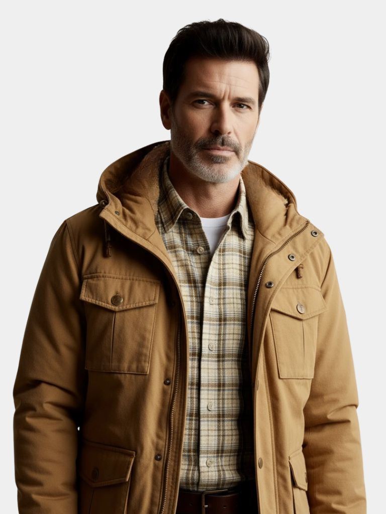 Giacca Bomber con Cappuccio in Fleece - Viretti