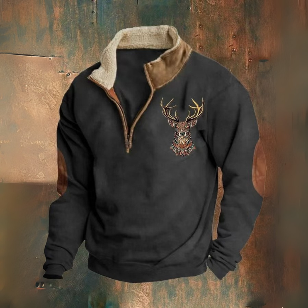 Laurent | Felpa con mezza zip