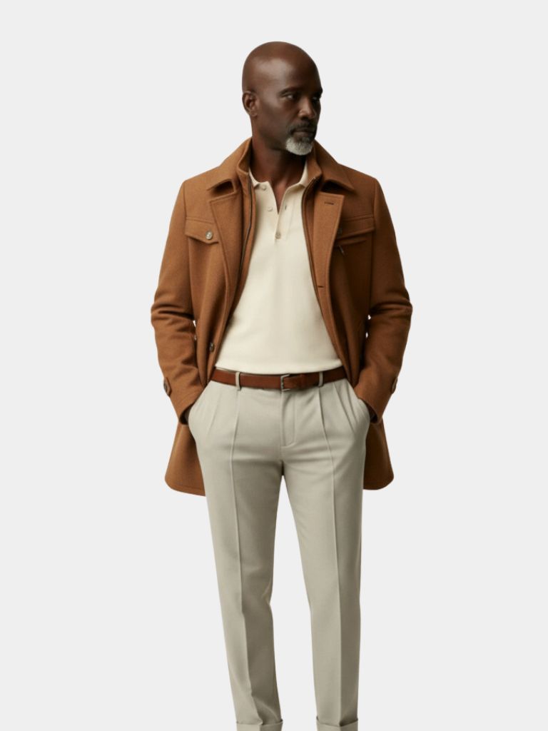 Cappotto Essenziale in Mistura di Lana - Viretti