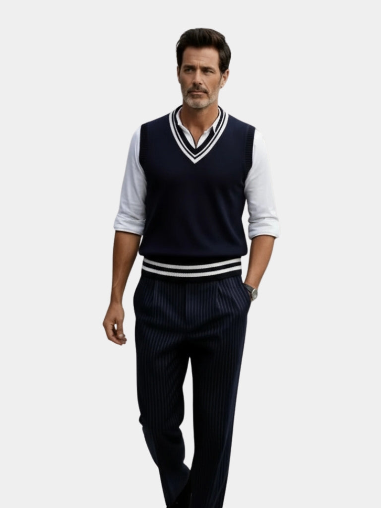 Gilet Essenziale in Maglia Old Money - Viretti