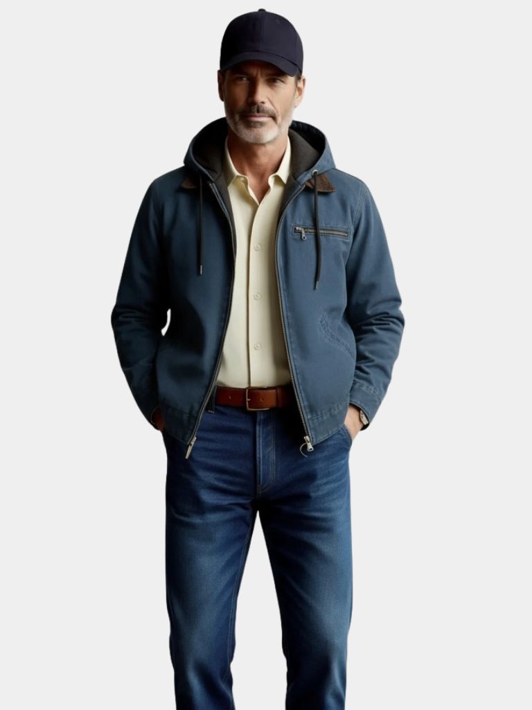 Giacca da Lavoro Essenziale con Cappuccio - Viretti