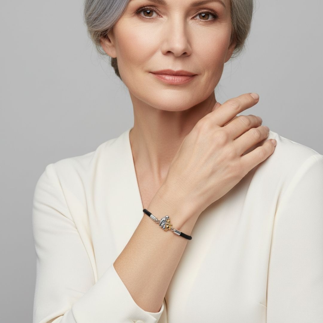 katy™ - Bracciale con cordino e icona di cane