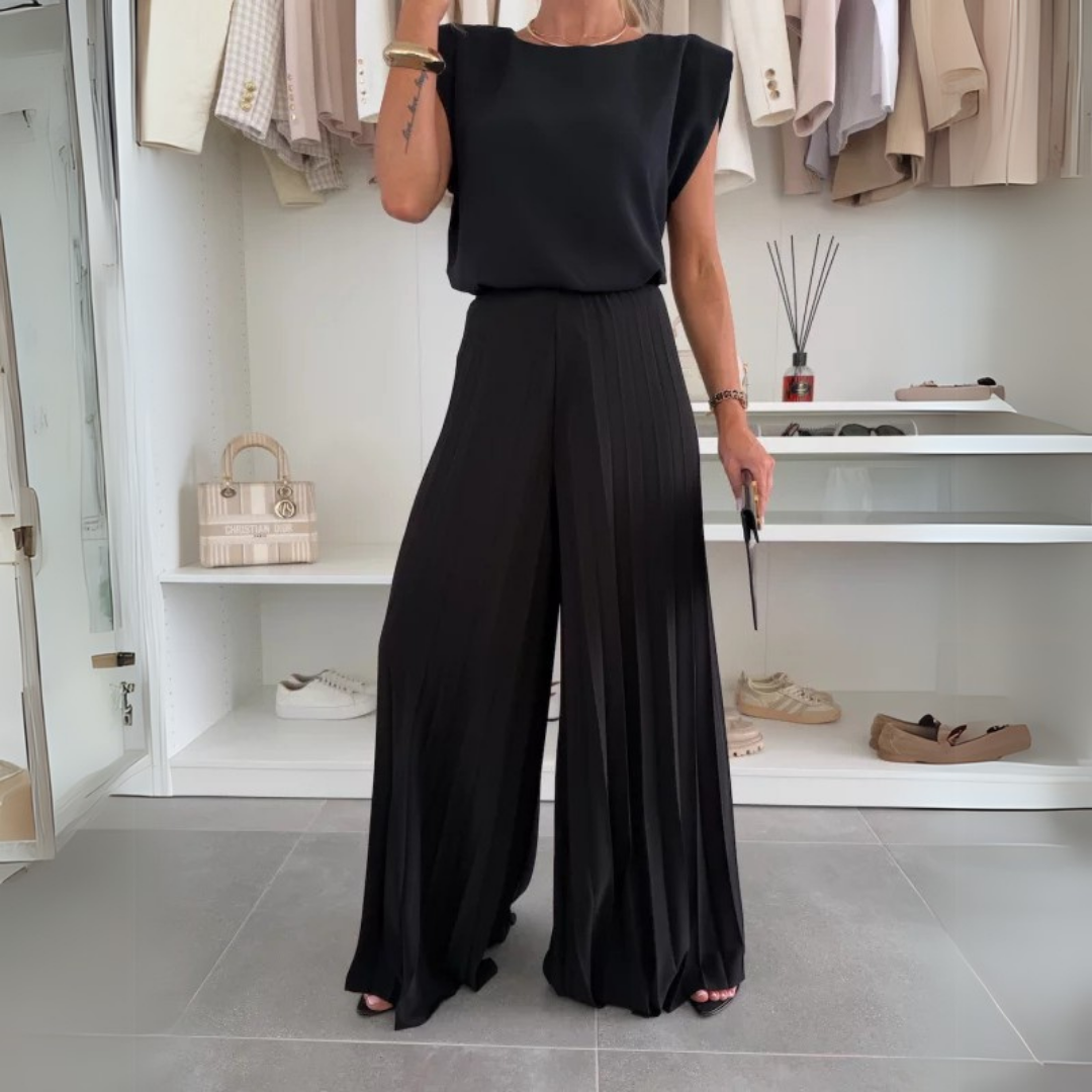 Cosima | Completo primaverile-estivo plissettato